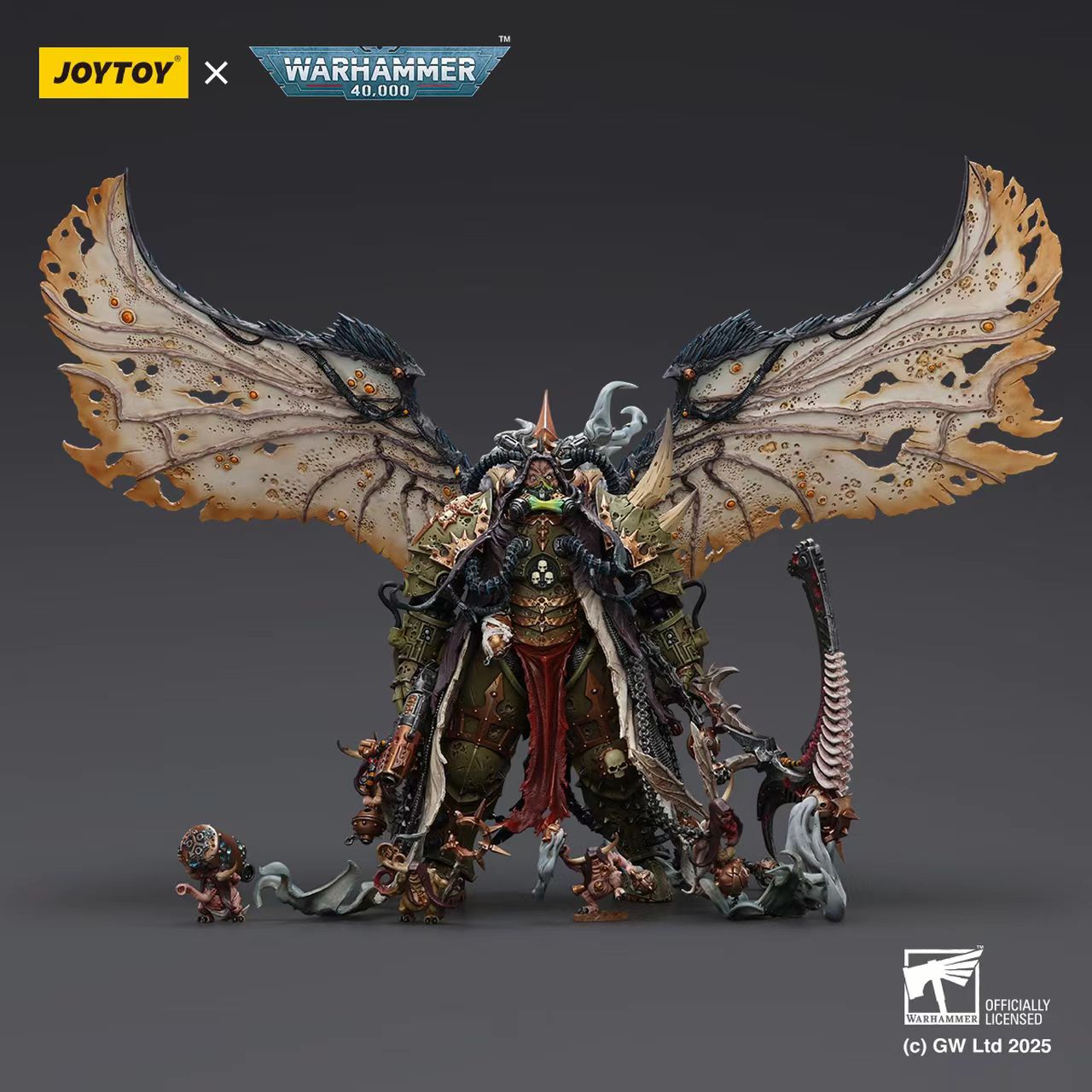 Mortarion,Daemon Primarch of Nurgle with Ancient weapons 'The Lantern' and 'Silence'