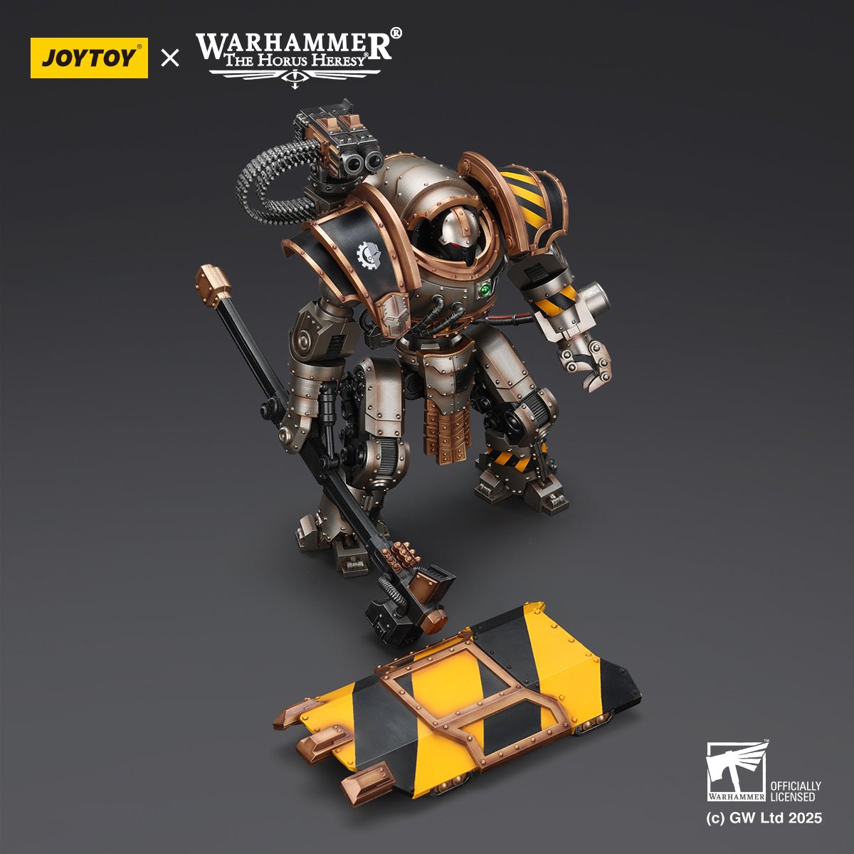 Iron Warriors Iron Circle Domitar-Ferrum Class Battle-automata with Karceri Battle Shield and Graviton Crusher