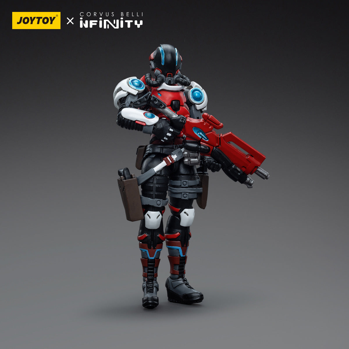 Side view of the Nomads Wildcats Polyvalent Tactical Unit (Female), showcasing the unique design of her armored exosuit.