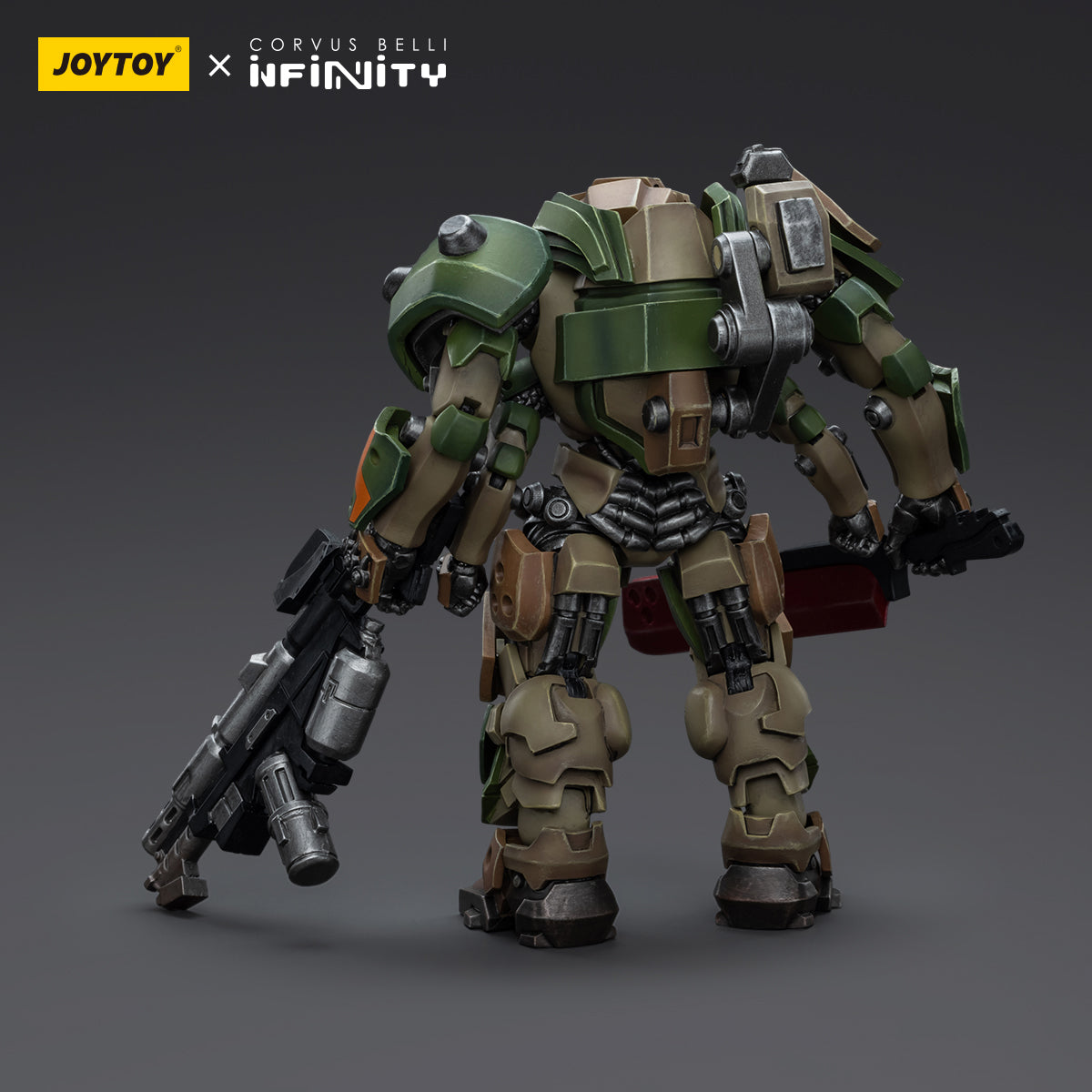 Back view of Shakush - Light Armored Unit, focusing on the rear armor, thrusters, and weapon mounts.