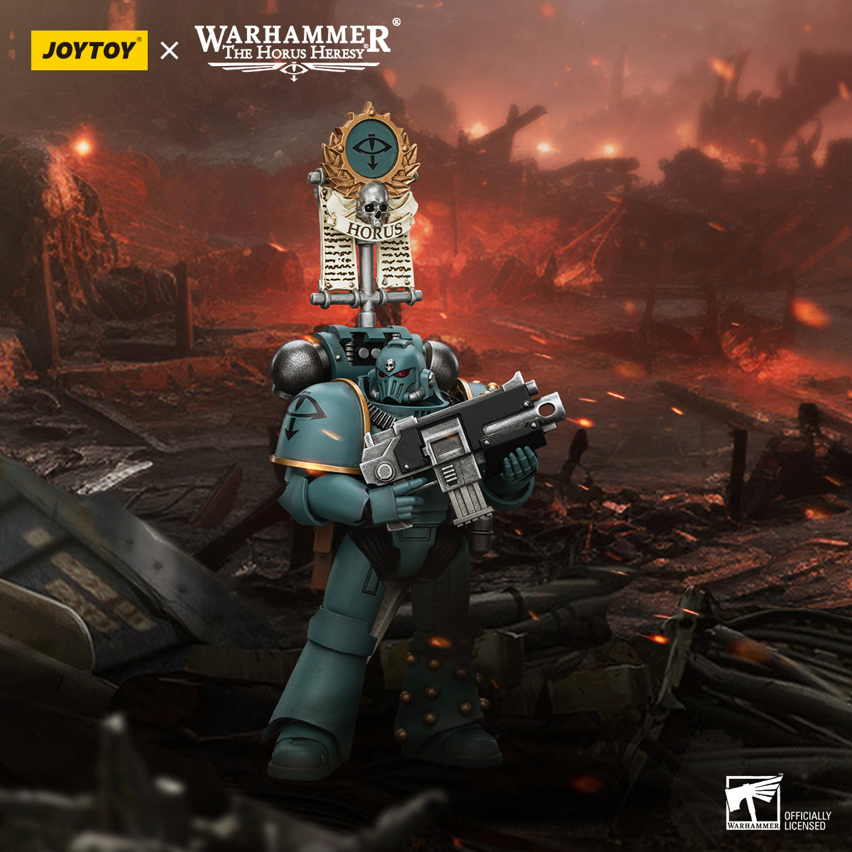 MKIV Tactical Squad Legionary with Legion Vexilla