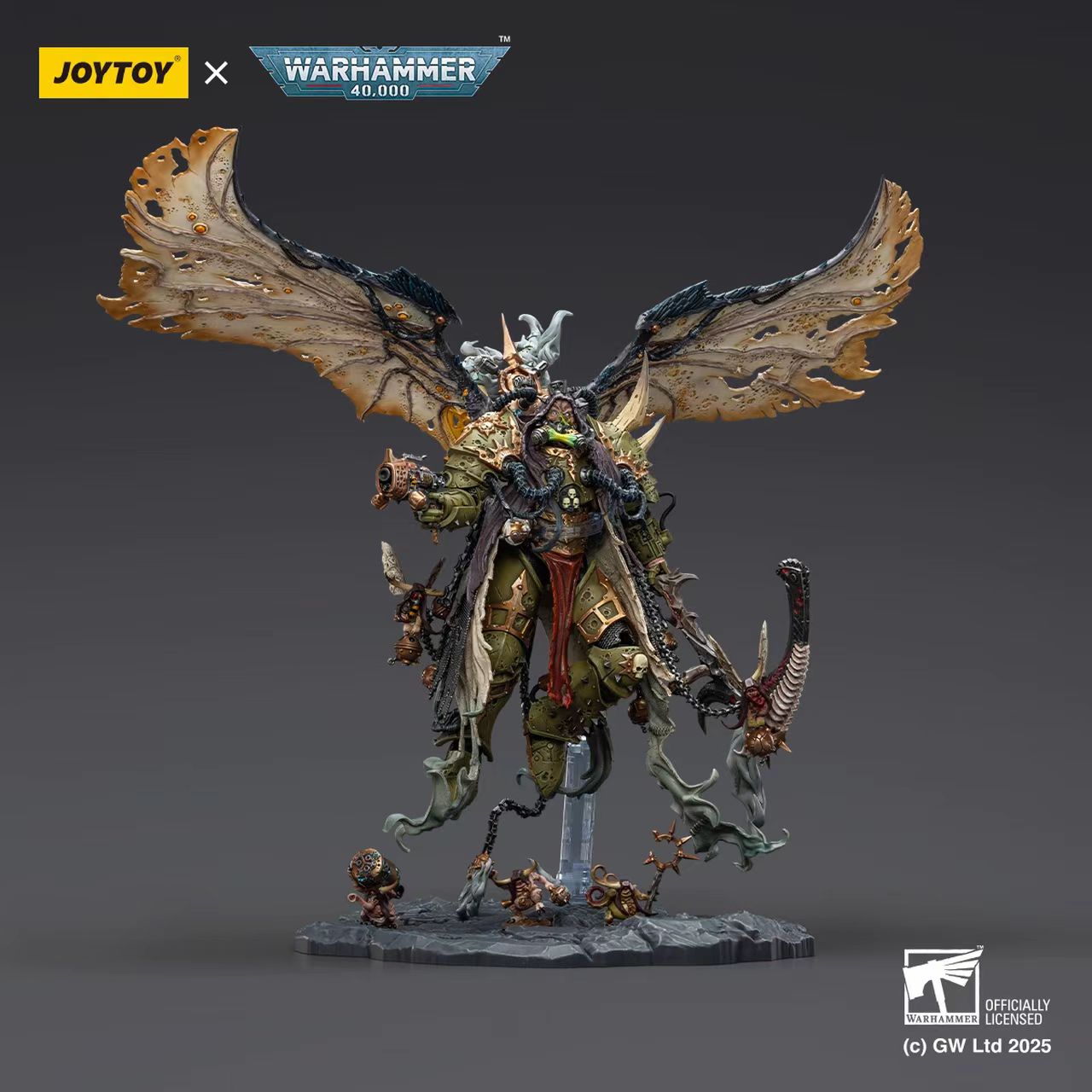 Mortarion,Daemon Primarch of Nurgle with Ancient weapons 'The Lantern' and 'Silence'