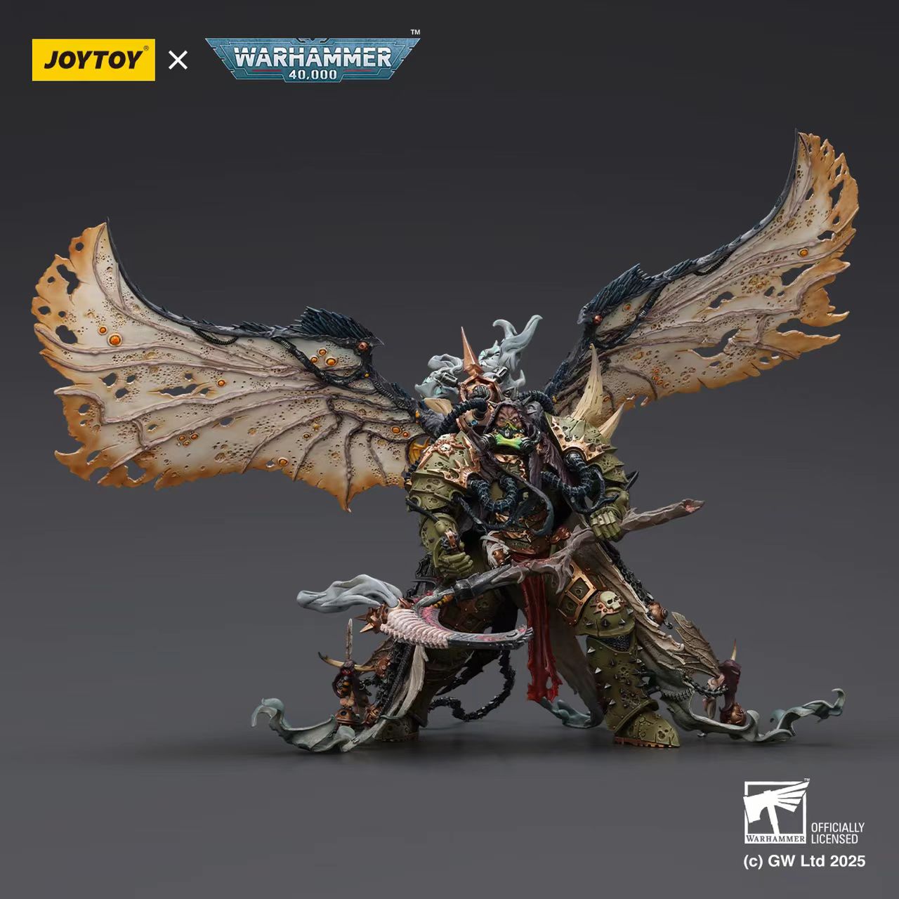 Mortarion,Daemon Primarch of Nurgle with Ancient weapons 'The Lantern' and 'Silence'