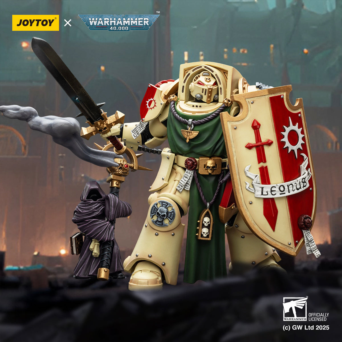 Dark Angels Deathwing Knight 2 With Power Sword, Storm Shield and Watcher in the Dark