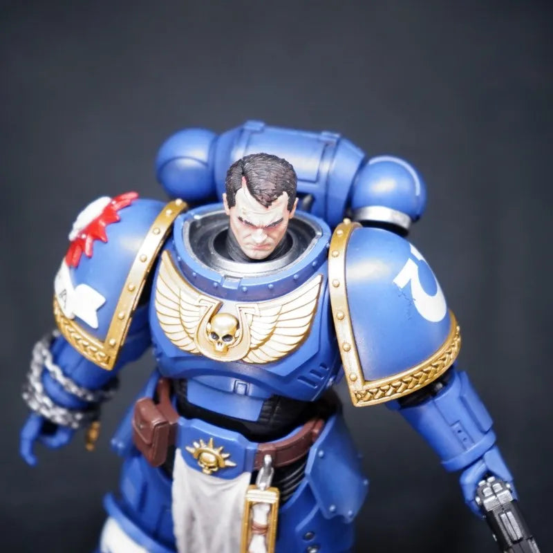 Head Sculpture for Ultramarines Lieutenant Titus