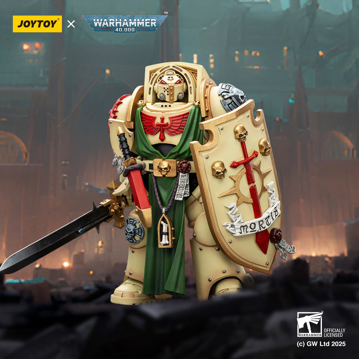 Dark Angels Deathwing Knight 3 With Power Sword and Storm Shield