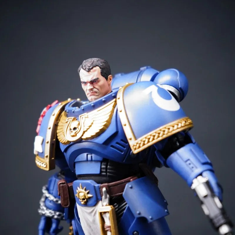 Head Sculpture for Ultramarines Lieutenant Titus