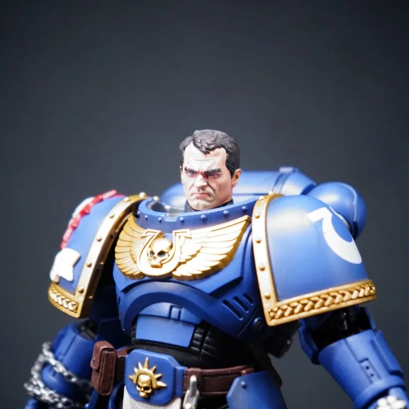 Head Sculpture for Ultramarines Lieutenant Titus