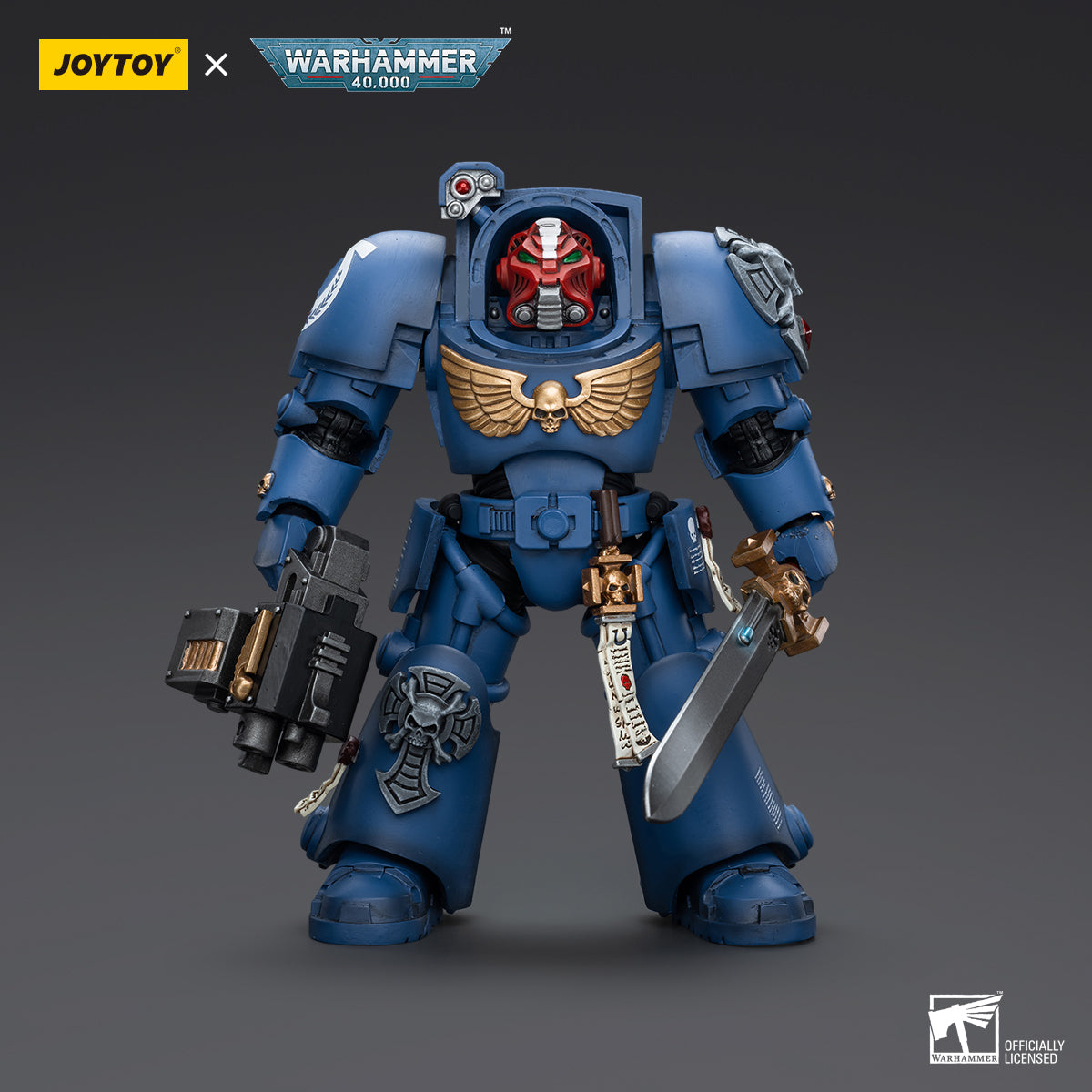 Ultramarines Terminator Squad Sergeant with Power Sword and Teleport Homer
