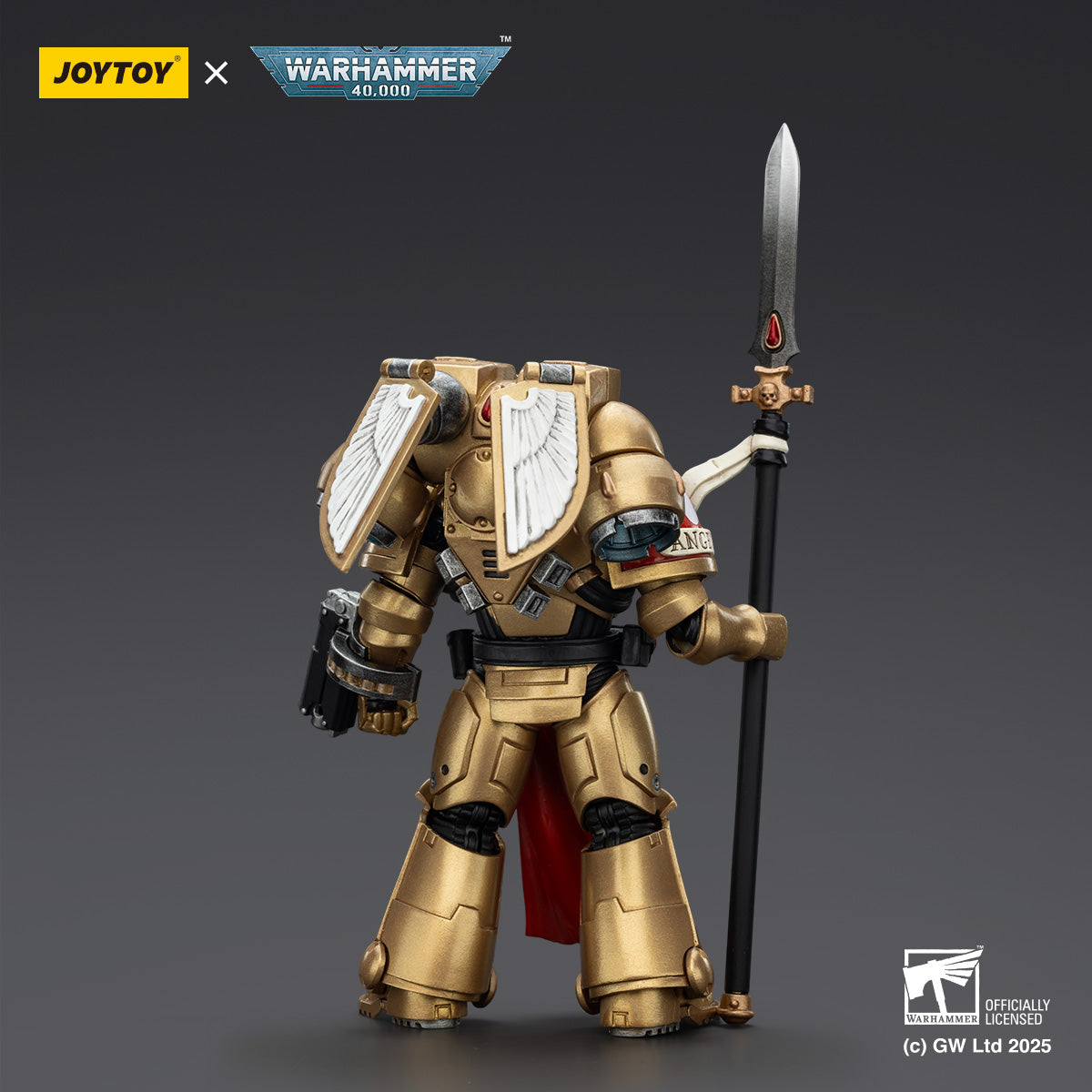 [groups:SET OF 3,Sanguinary Guard 2 with Angelus Boltgun and Encarmine Spear]