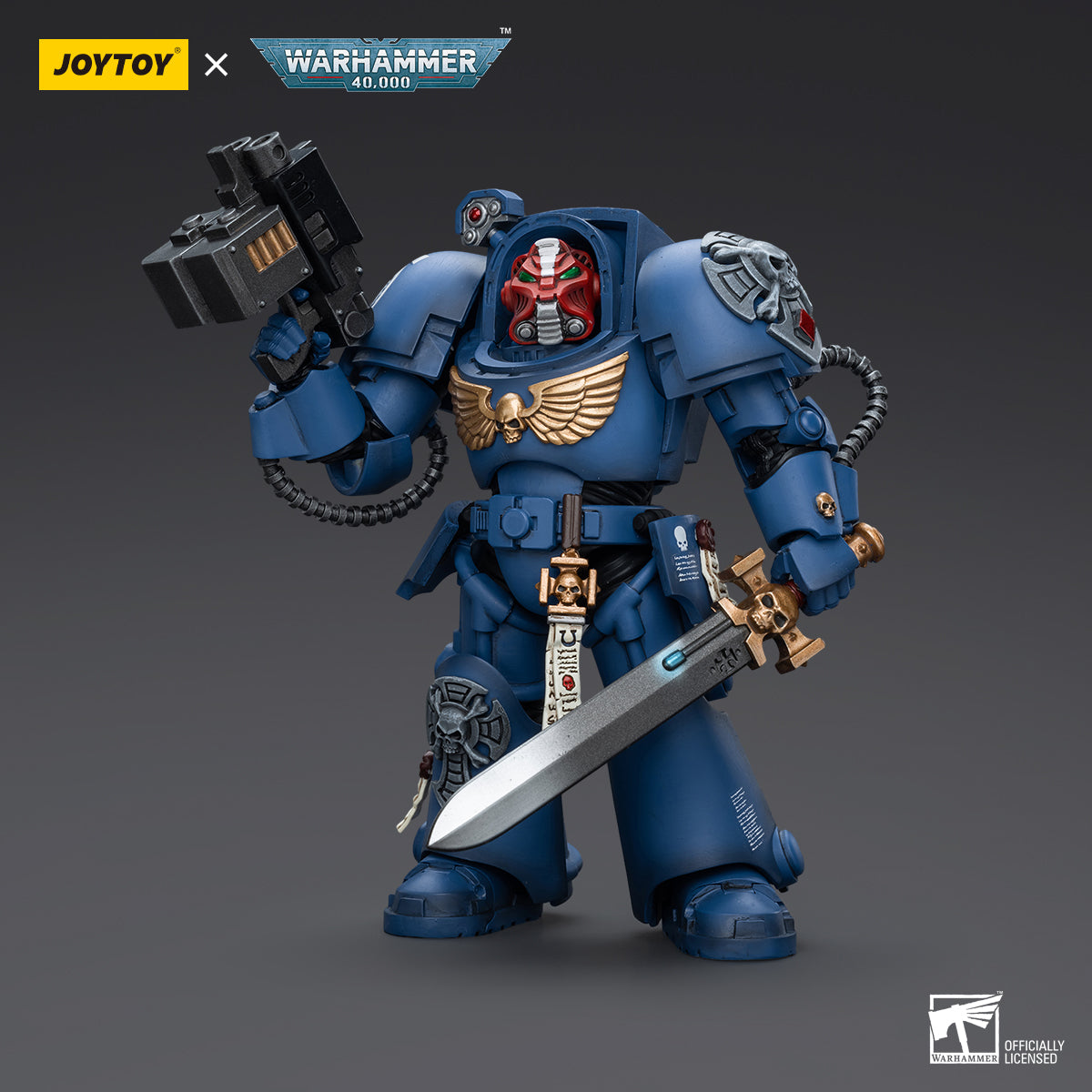Ultramarines Terminator Squad Sergeant with Power Sword and Teleport Homer