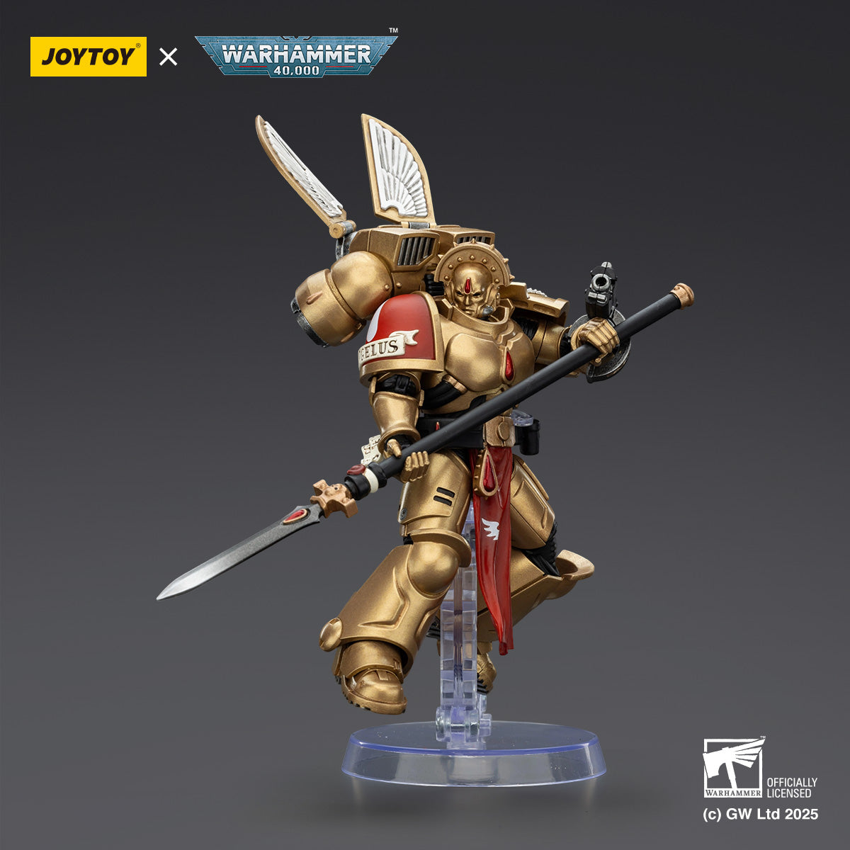 [groups:Sanguinary Guard 2 with Angelus Boltgun and Encarmine Spear]