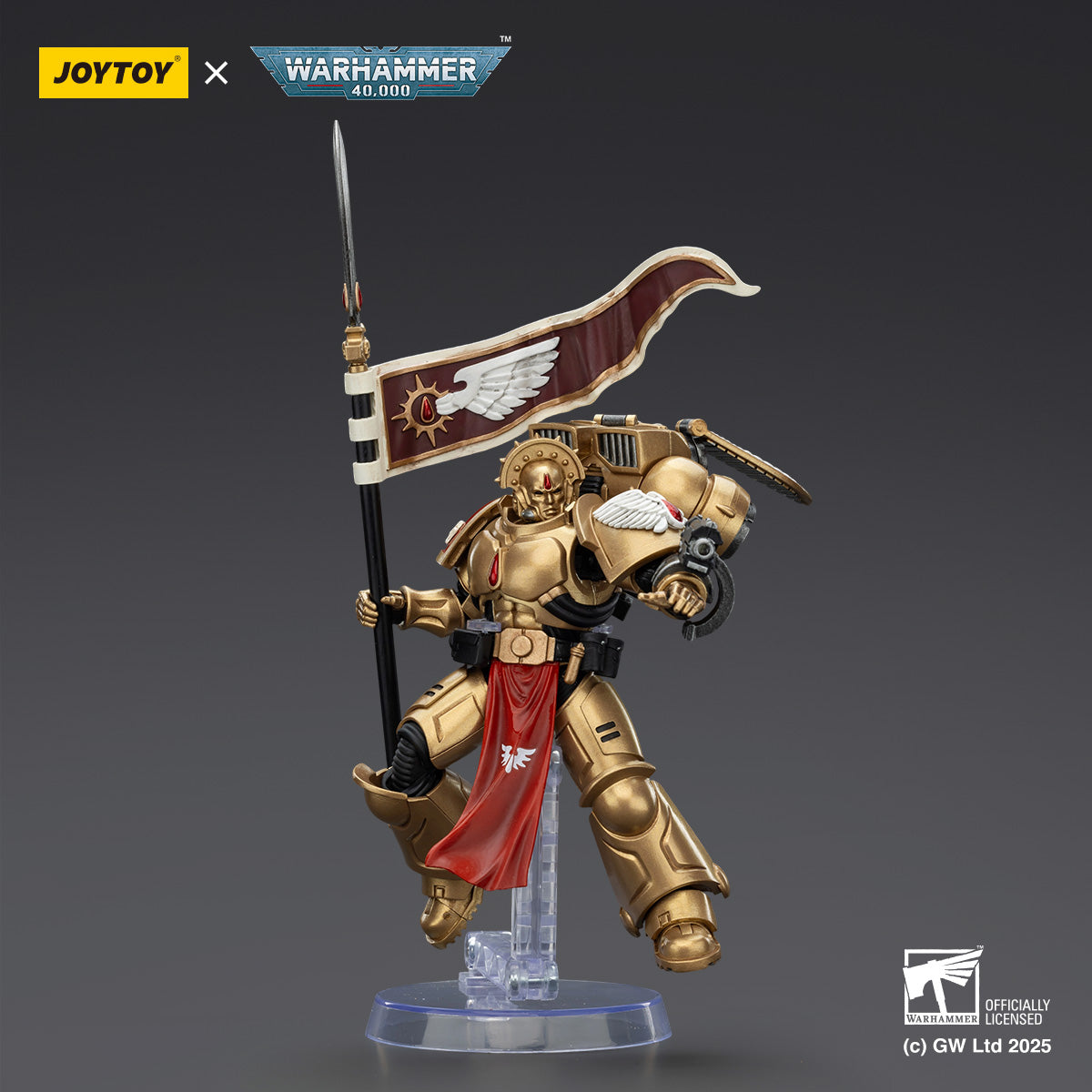 [groups:Sanguinary Guard 3 with Angelus Boltgun and Encarmine Spear]
