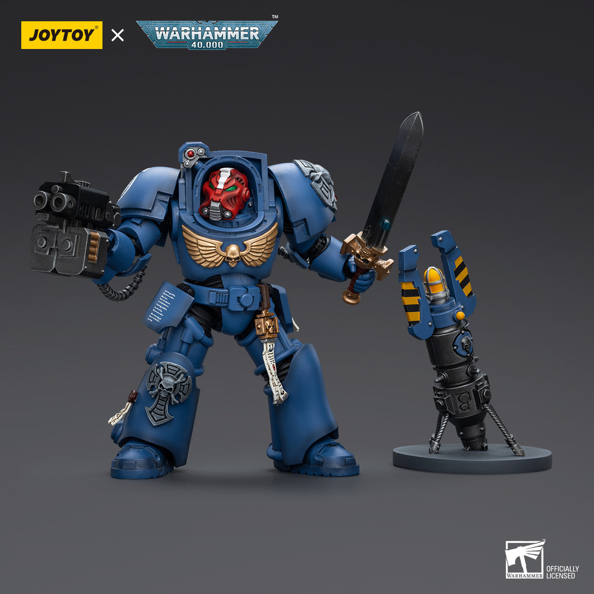 Ultramarines Terminator Squad Sergeant with Power Sword and Teleport Homer