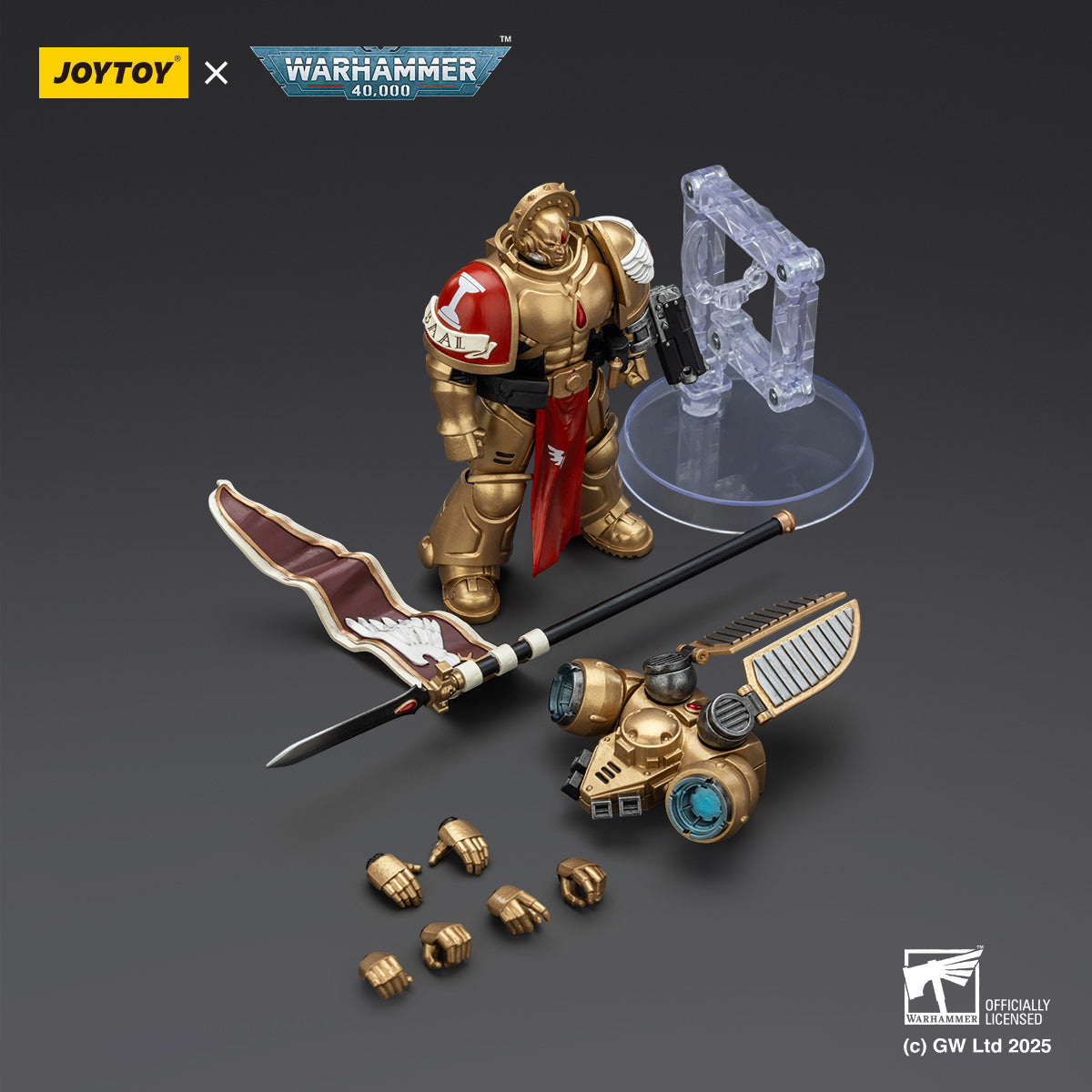 [groups:SET OF 3,Sanguinary Guard 3 with Angelus Boltgun and Encarmine Spear]