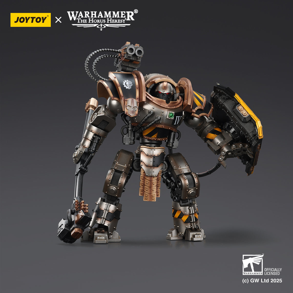 Iron Warriors Iron Circle Domitar-Ferrum Class Battle-automata  with Karceri Battle Shield and Graviton Crusher