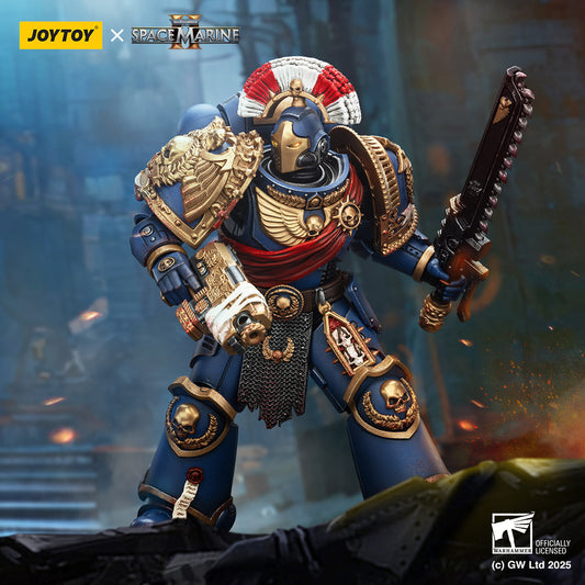Ultramarines Relic Secundus Armour with Artificer bolt rifle, chainsword and bolt pistol