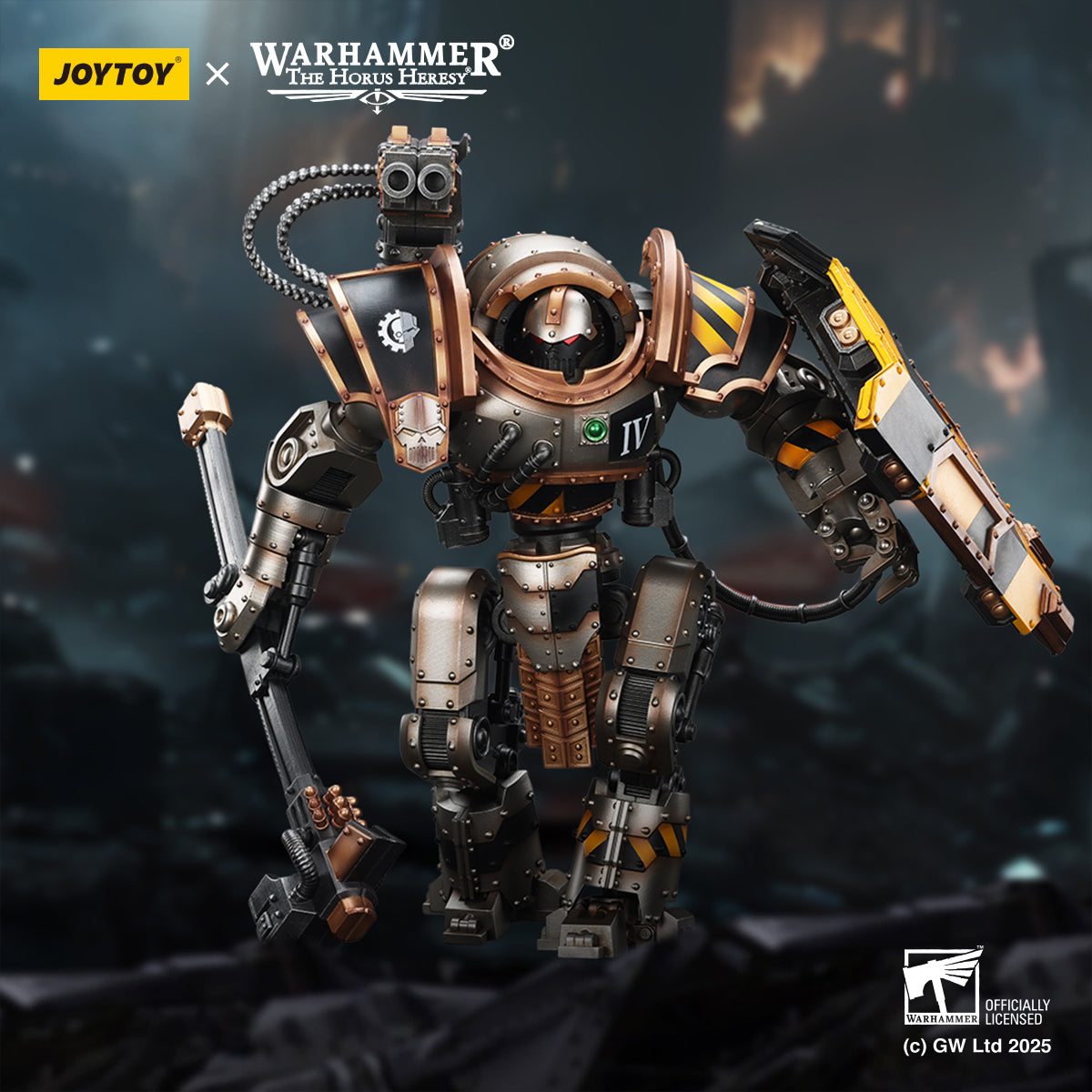Iron Warriors Iron Circle Domitar-Ferrum Class Battle-automata  with Karceri Battle Shield and Graviton Crusher
