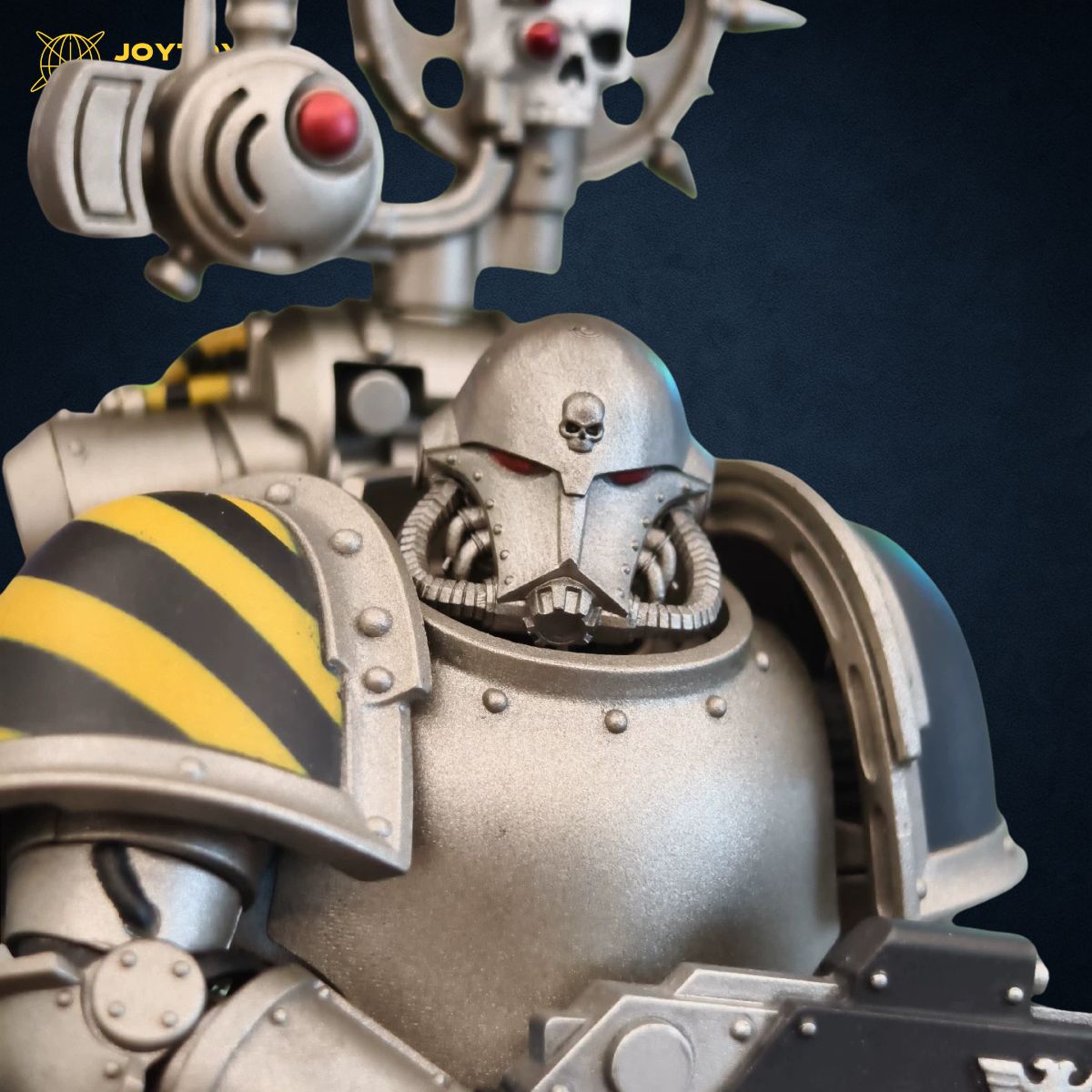 Iron Warrior Helmet Upgrade - Hand-Painted Custom Helmet for Action Figures