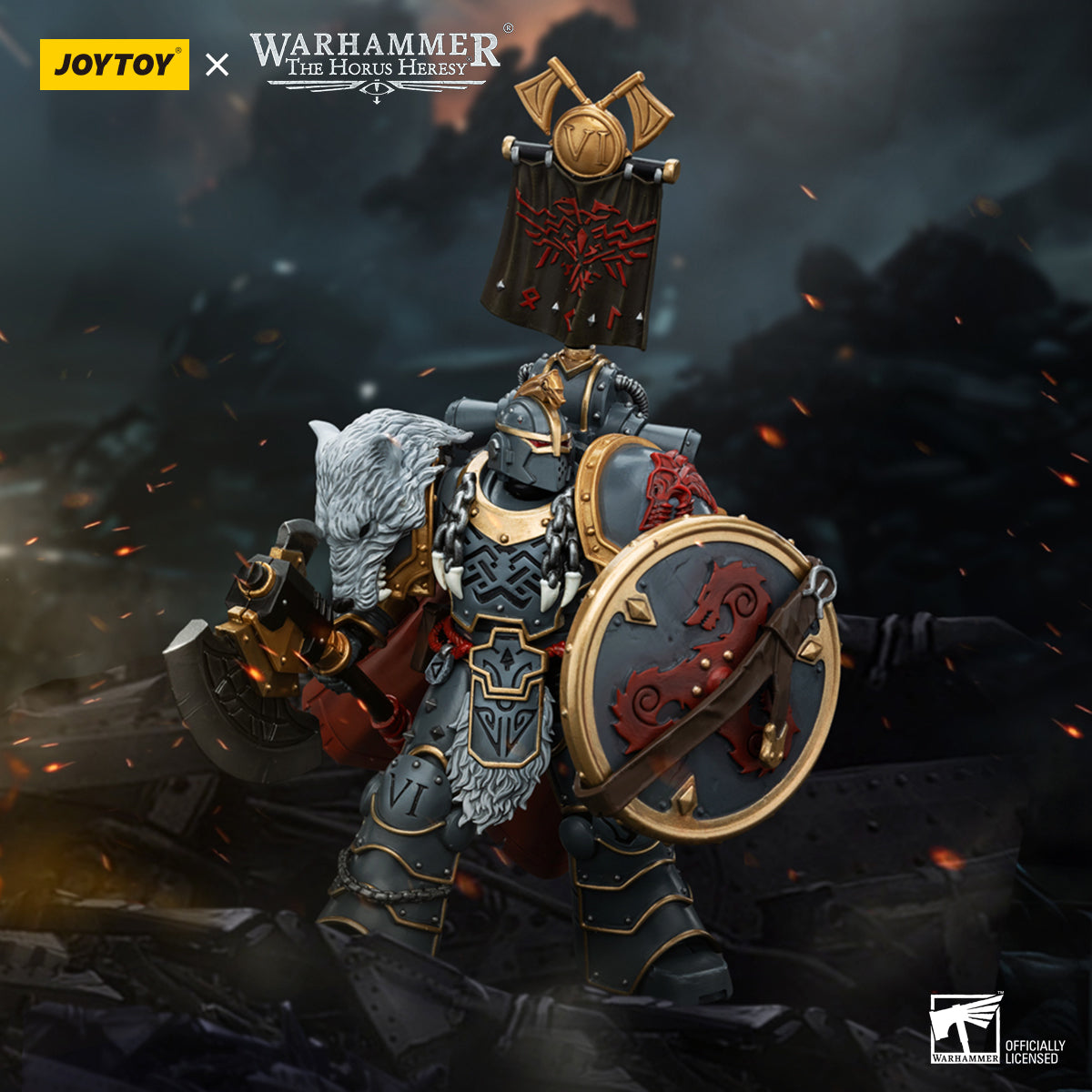 Legion Praetor with Power Axe and Combat Shield