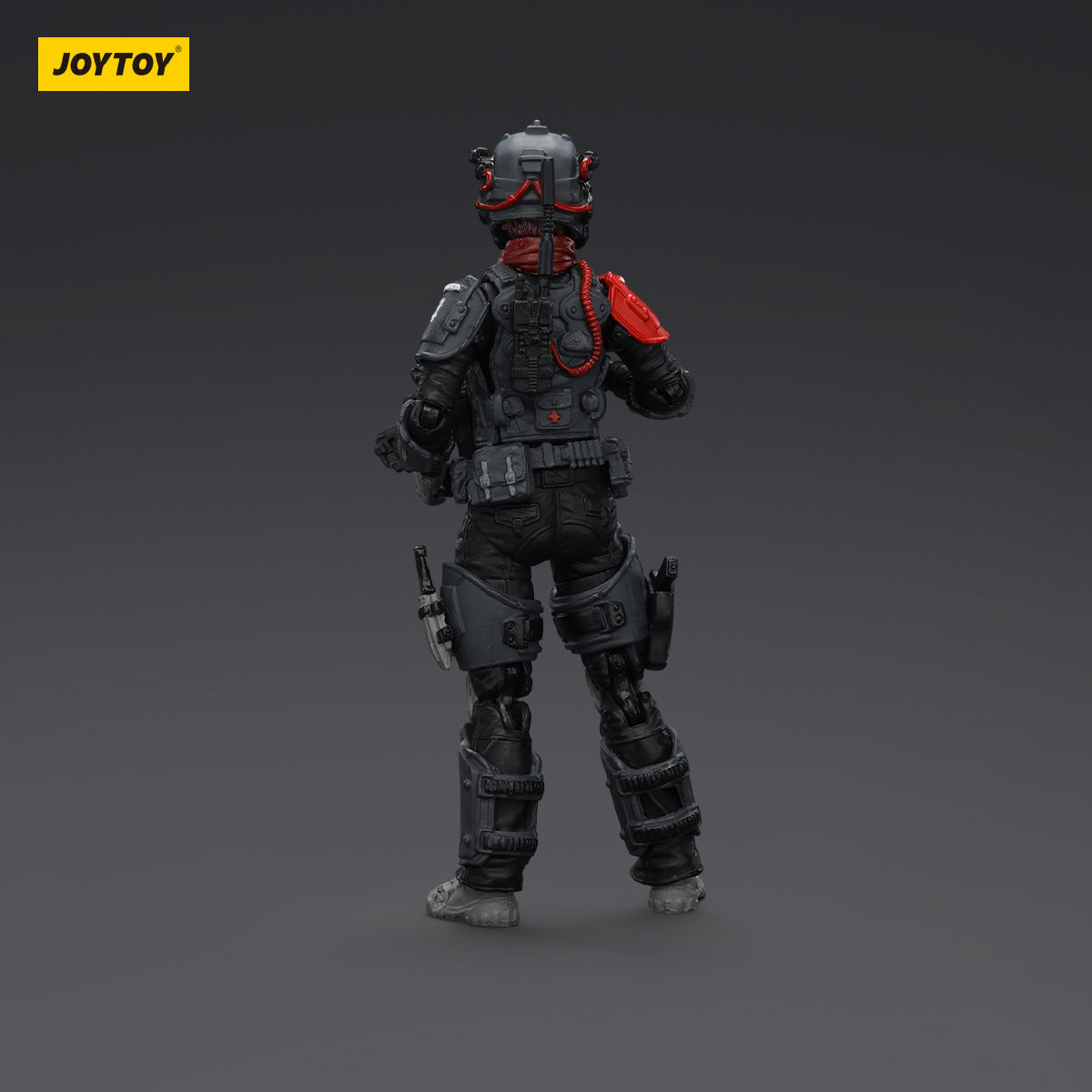 Pilot figure for the Tyrant-04 (City Combat Type), side view. The pilot is seated inside the cockpit, with a clear display of their tactical armor and combat-ready posture.