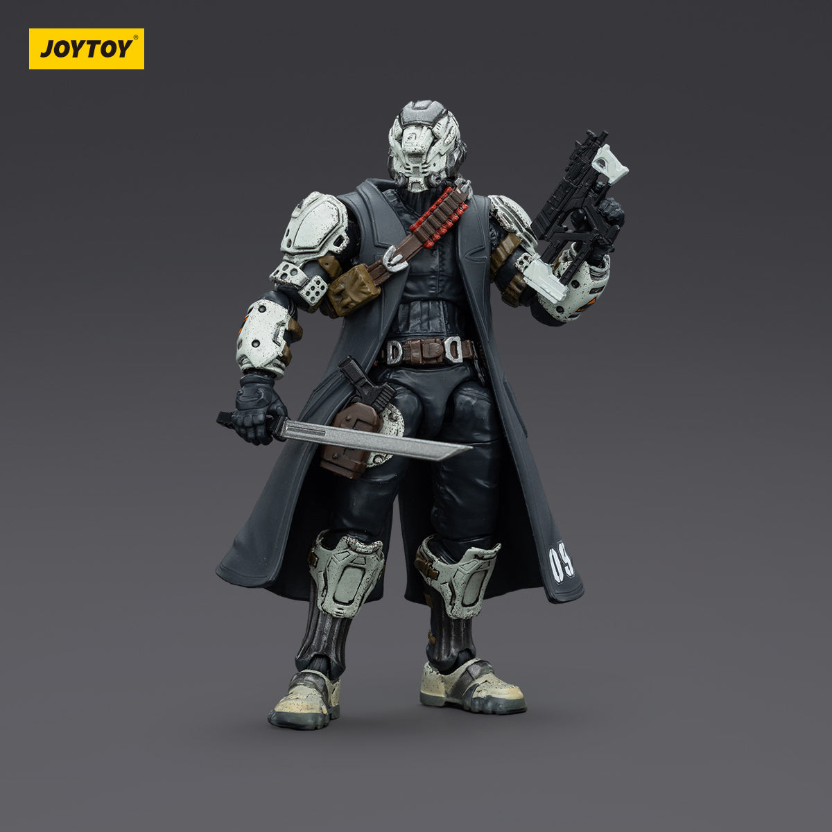 Sorrow Expeditionary Forces - 09th Legion Assault Company - Stealth Master action figure, front view. The figure stands in a stealthy battle-ready pose, showcasing detailed armor and weapons.