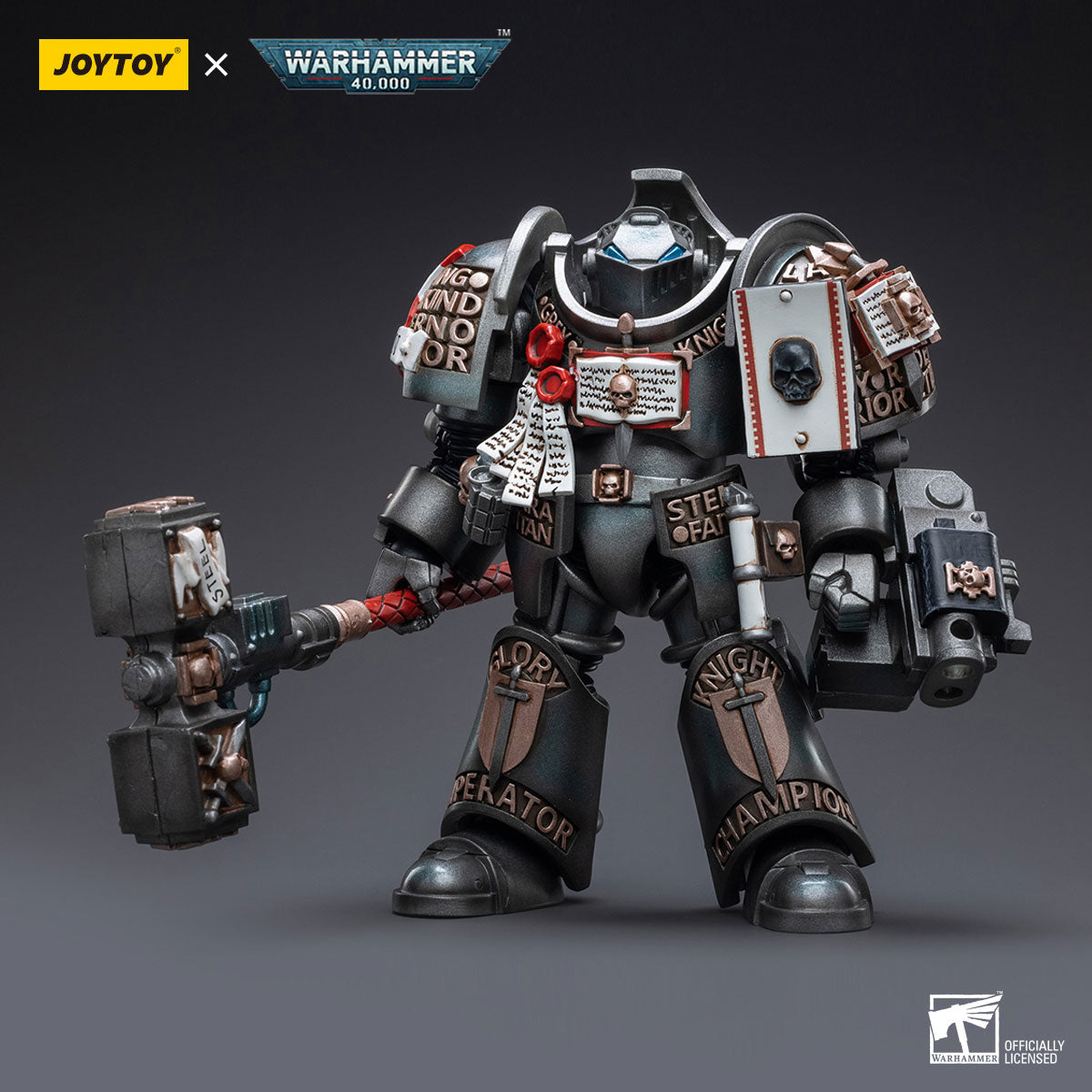 Front view of Grey Knights Nemesis Dreadknight Pilot