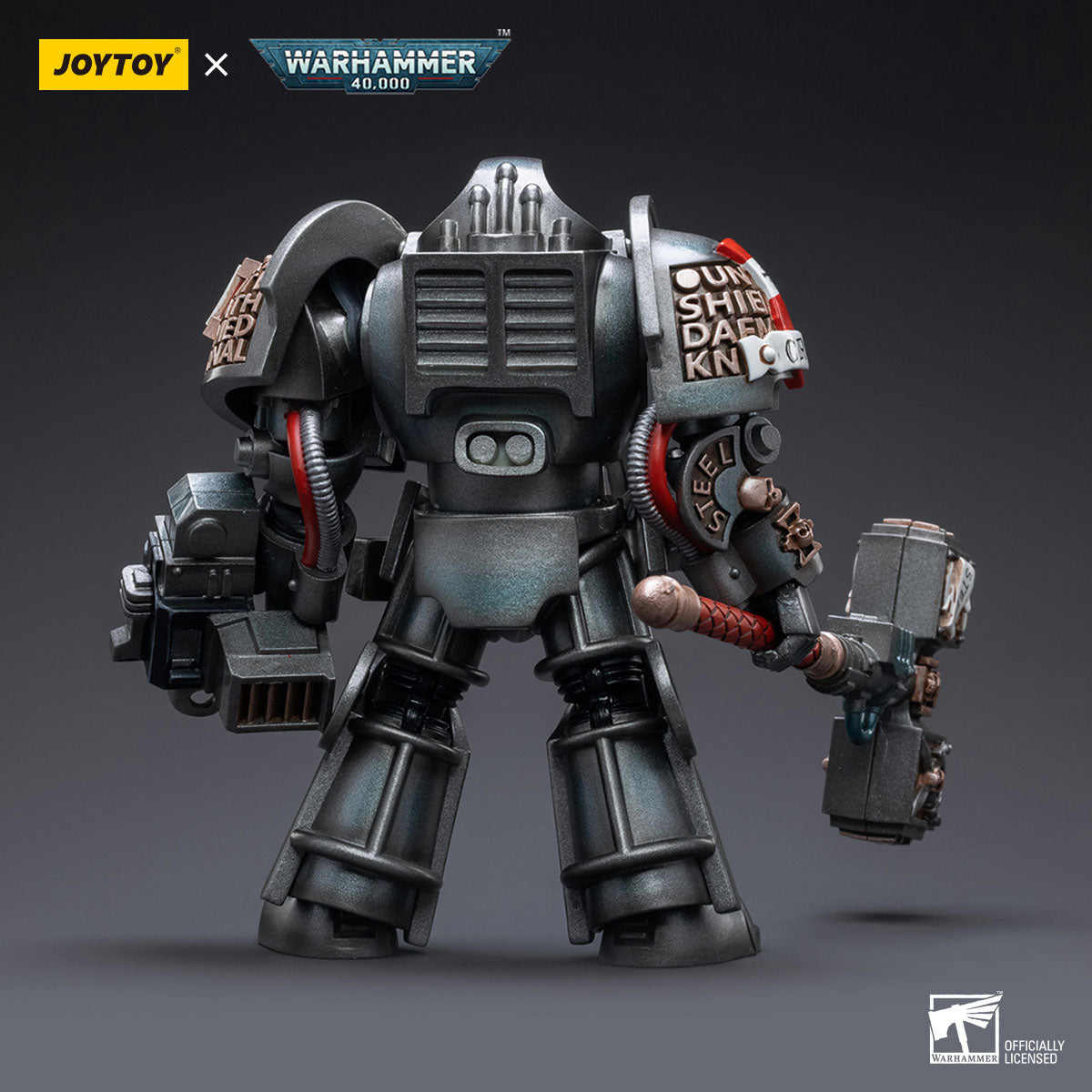 Back view of Grey Knights Nemesis Dreadknight Pilot