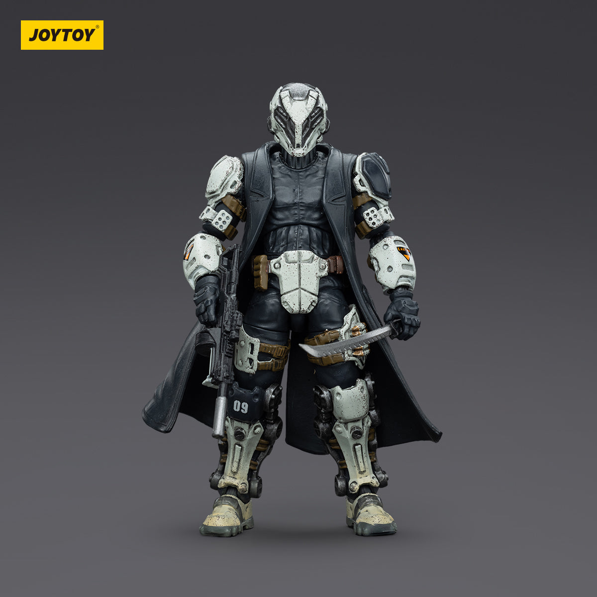 Sorrow Expeditionary Forces - 09th Legion Assault Company - Striker action figure, front view. Fully armored, posed standing at attention with tactical gear visible.