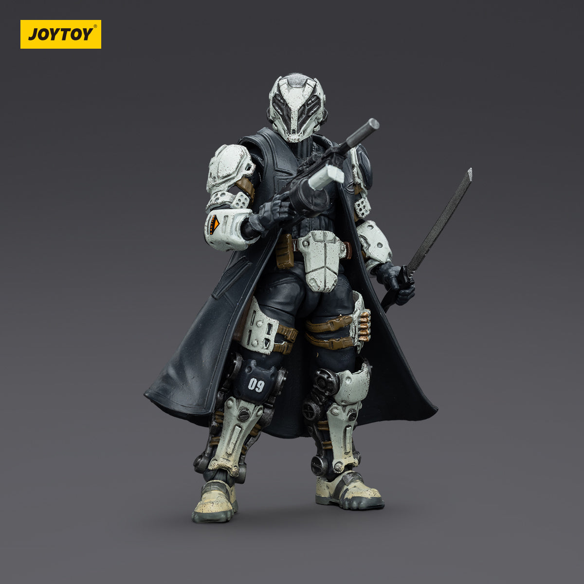Sorrow Expeditionary Forces - 09th Legion Assault Company - Striker action figure, front view. Fully armored, posed standing at attention with tactical gear visible.