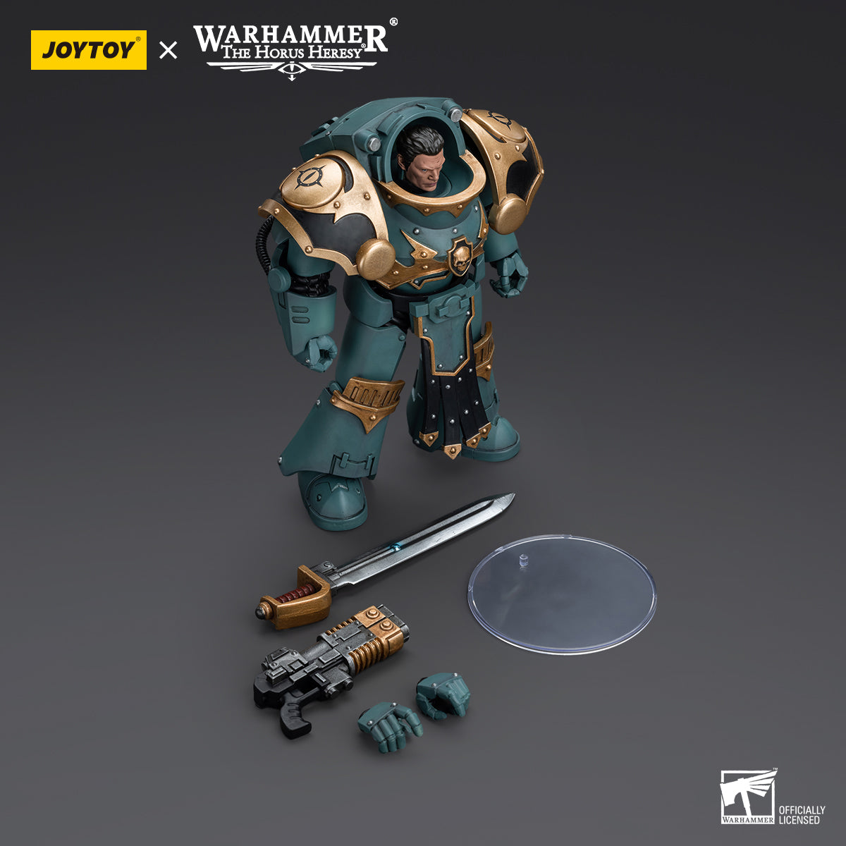 Sons of Horus - Tartaros Terminator Squad - Sergeant With Volkite Charger And Power Sword