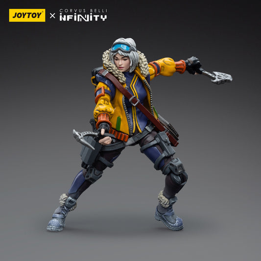 Oktavia Grimsdottir, Icebreaker's Harpooner, in combat pose, holding her harpoon weapon with deadly precision.