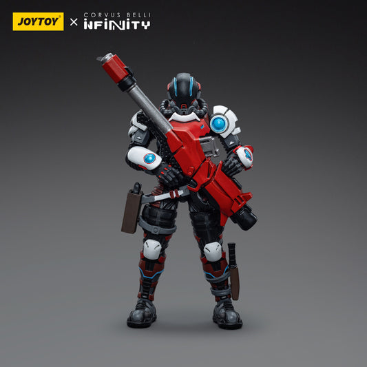 Nomads Wildcats Polyvalent Tactical Unit (Male), standing in a strong combat-ready stance. The male soldier is outfitted with a high-tech tactical exosuit designed for mobility and protection.