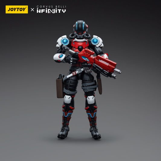 Nomads Wildcats Polyvalent Tactical Unit (Female), seen from the front, standing in a confident combat stance. The female warrior is wearing a sleek tactical suit with armored elements designed for flexibility and mobility.