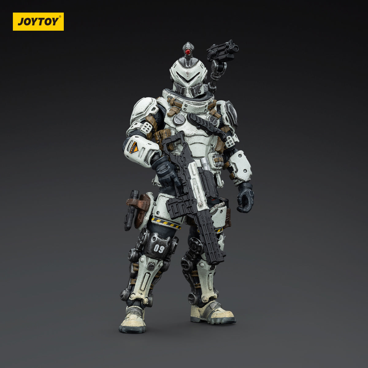 Sorrow Expeditionary Forces - 09th Legion Assault Company - Assaulter action figure, front view. Displaying aggressive armor design and tactical stance.