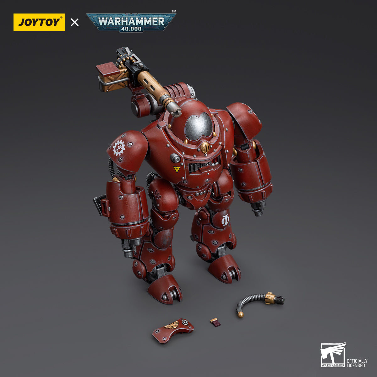 Package contents for Kastelan Robot with Heavy Phosphor Blaster, including the fully detailed miniature of the robot and its weaponry.