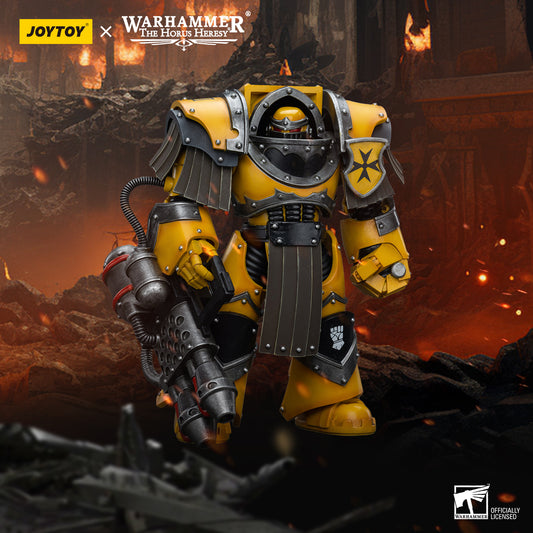Imperial Fists - Cataphractii Terminator Squad - Cataphractii with Heavy Flamer