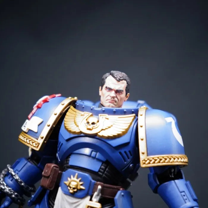 Head Sculpture for Ultramarines Lieutenant Titus